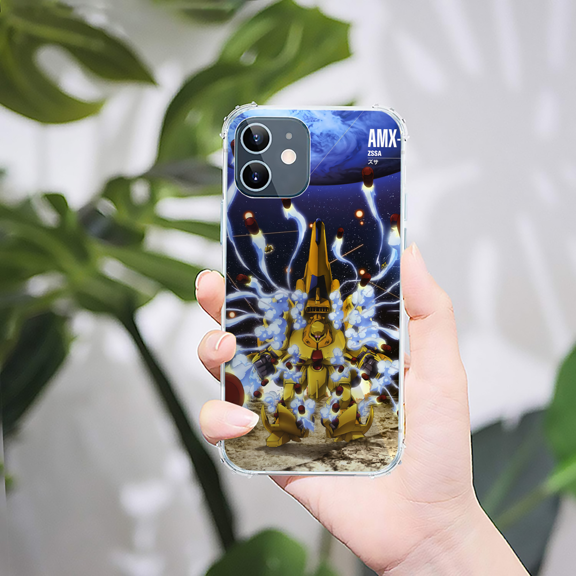 （画像用） 機動戦士ガンダム Mobile Suit Gundam 【iPhone 12シリーズ対応】透明スマホケース（クリアソフトケース）